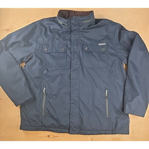 RUGGED ELEMENTS Free Country Men's Midweight Trek Shirt Jacket Dark Navy XXL 2XL